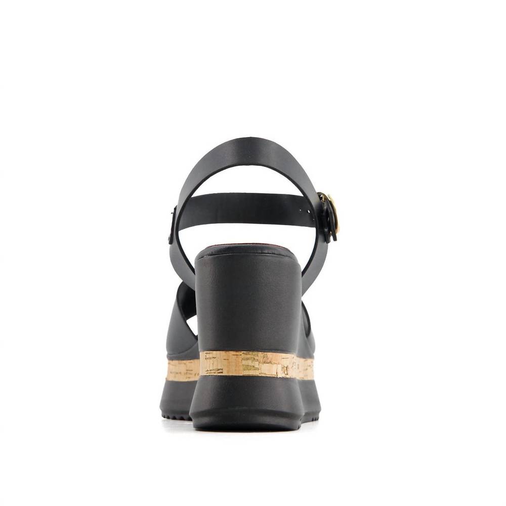 NEW ANDREA women's comfort ankle strap sandal in black - Picture 5 of 6